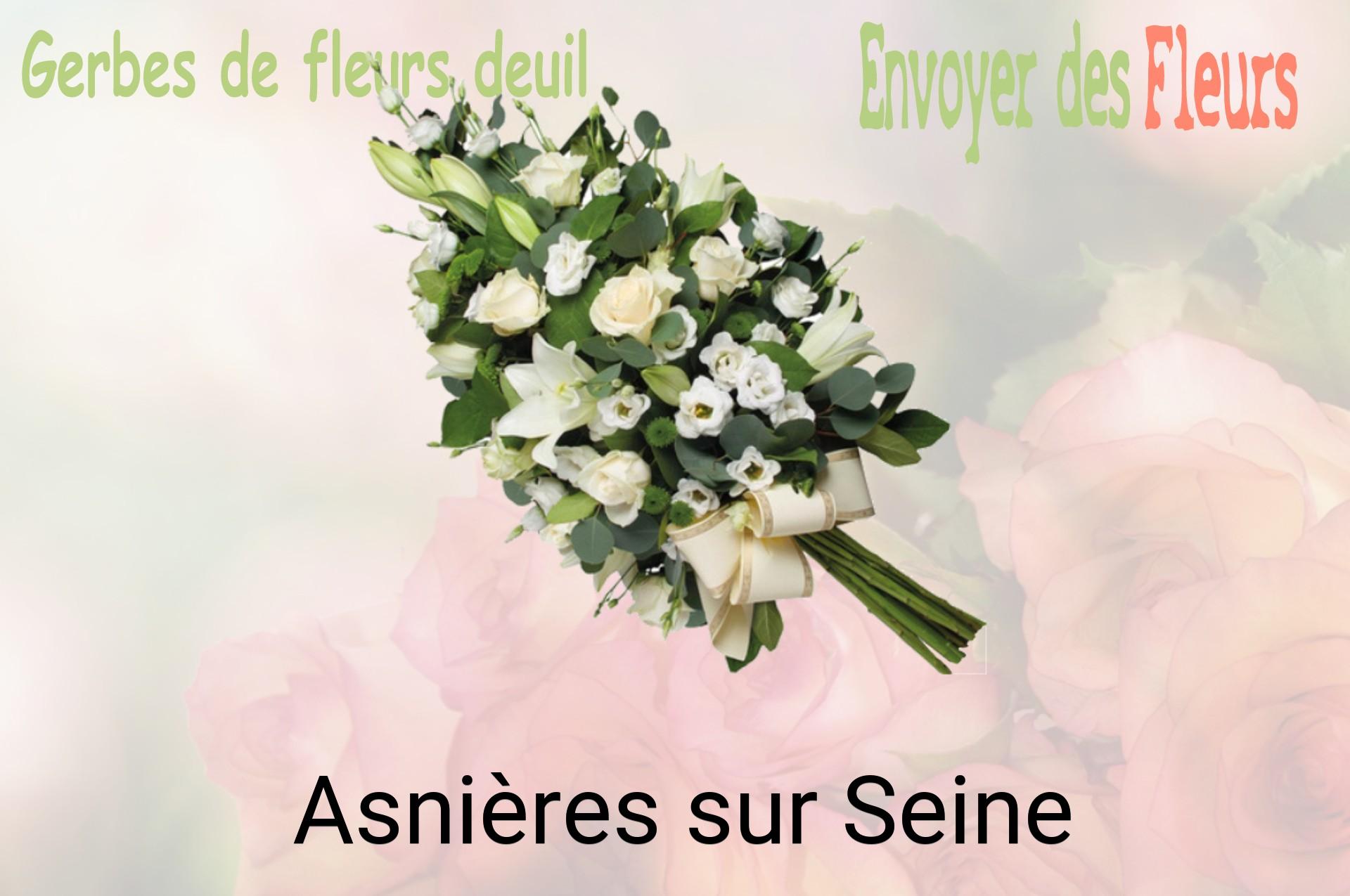 Gerbe de fleurs de deuil livrée à Asnières-sur-Seine